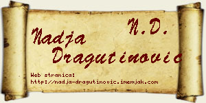 Nadja Dragutinović vizit kartica